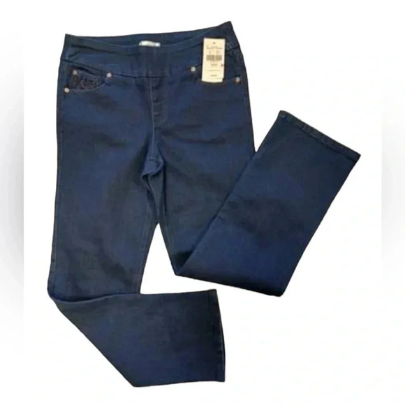 Northern Reflections Ankle Comfort Blue Elastic Waist Pants Size 6 - Picture 5 of 12